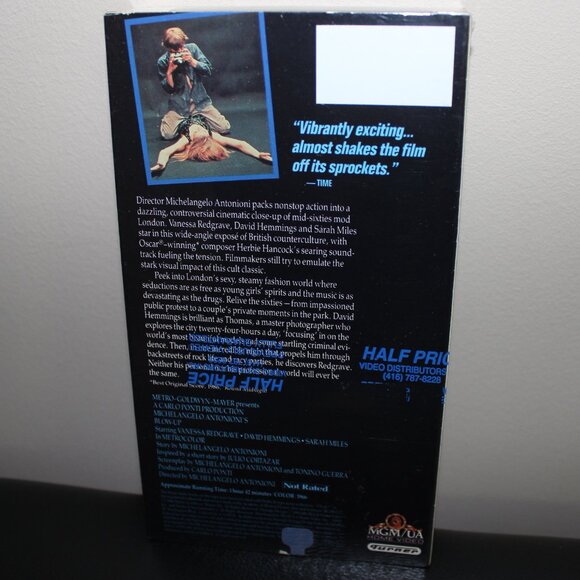3/$55❤️resealed? 1991 vintage BLOWUP 1966 VHS Michelangelo Antonioni masterpiece - Picture 6 of 6